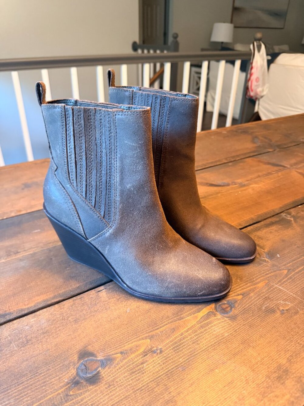 NWOT Lucky Brand Women's Brown Leather Ankle‎ Boots - Size 10 - Picture 6 of 6
